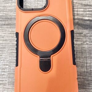 Orange Protective Phone Case for iPhone 16 Pro Max